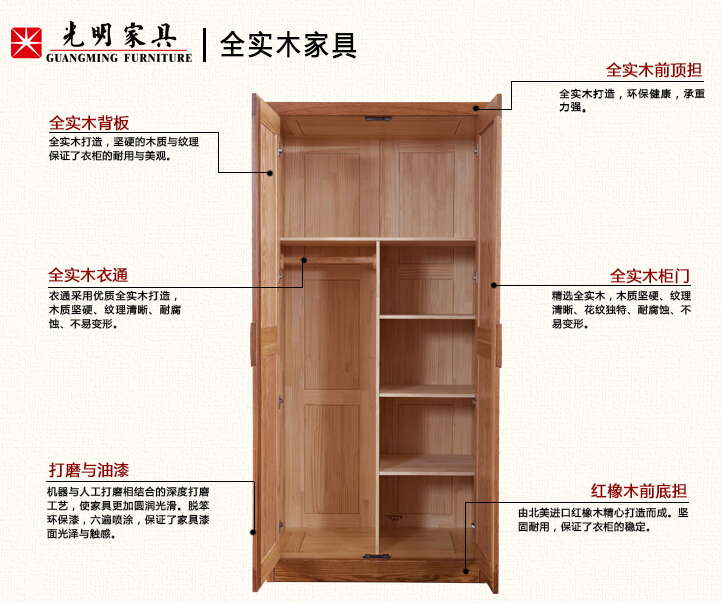 小戶型二門實(shí)木衣柜選購(gòu)技巧