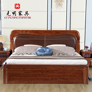 【光明家具】現(xiàn)代中式全實(shí)木床808-1512-180