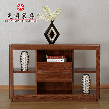 【光明家具】現(xiàn)代中式全實(shí)木沙發(fā)邊柜角柜808-B3815-130